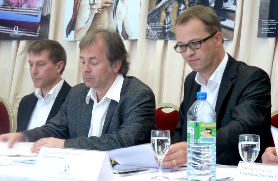 Deutsche Oper am Rhein / DOR Management vl Martin Schlaepfer, Axel Kober, Intendant Christoph Meyer © IOCO Deutsche Oper am Rhein / DOR Management vl Martin Schlaepfer, Axel Kober, Intendant Christoph Meyer © IOCO