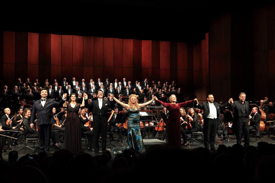 Deutsche Oper Berlin / Maria Stuarda - konzertant hier Schlussapplaus © Patrik Klein
