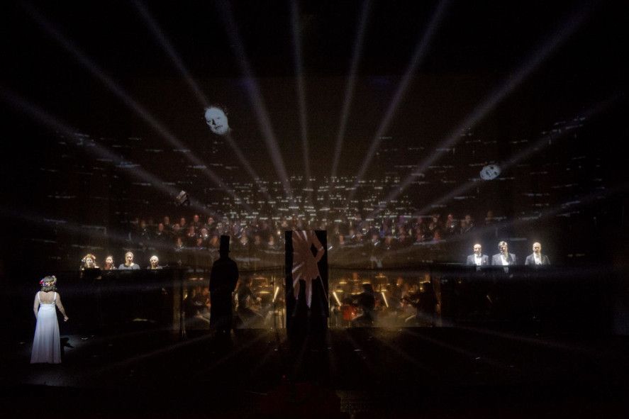 Staatsoper Hamburg / Szenen aus Goethes Faust - hier : Solisten und Ensemble © Monika Rittershaus