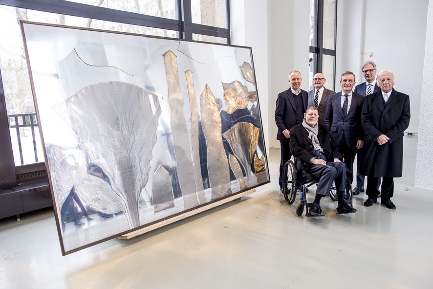 Museum Kunstpalast / Pressekonferenz anlässlich der Schenkung "Kleiner Urwald" Heinz Mack, © Anne Orthen