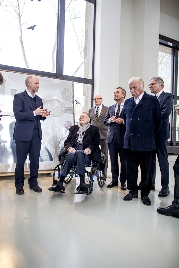 Museum Kunstpalast / Pressekonferenz anlässlich der Schenkung "Kleiner Urwald" Heinz Mack, © Anne Orthen