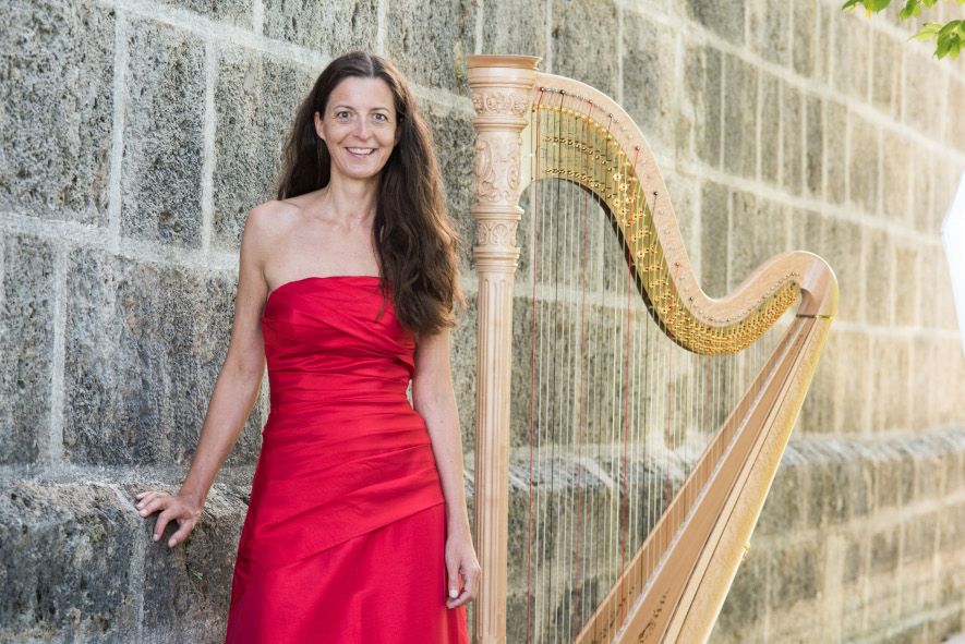 Harfinistin und Autorin Silke Aichhorn © Markus Aichhorn