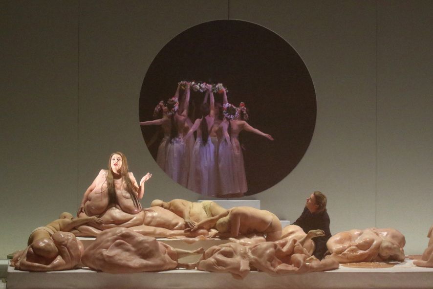 Bayerische Staatsoper München / TANNHÄUSER - Elena Pankratova als Venus, Klaus Florian Vogt als Tannhäuser Ensemble © Wilfried Hösl