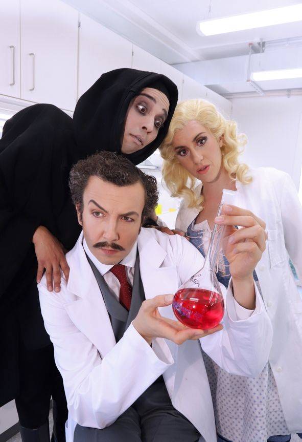 Theater Pforzheim / Frankenstein Junior - Schuermann, Dengler, Steiner © Sabine Haymann