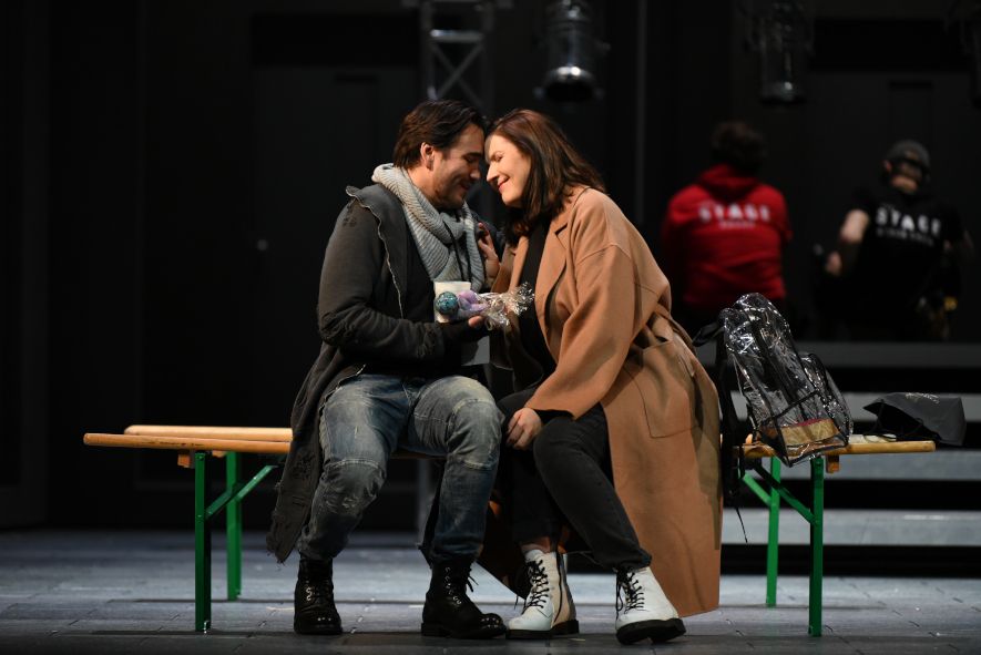 Staatsoper Hannover / Tosca, - hier : Mario Cavaradossi und Floria Tosca © Karl und Monika Forster