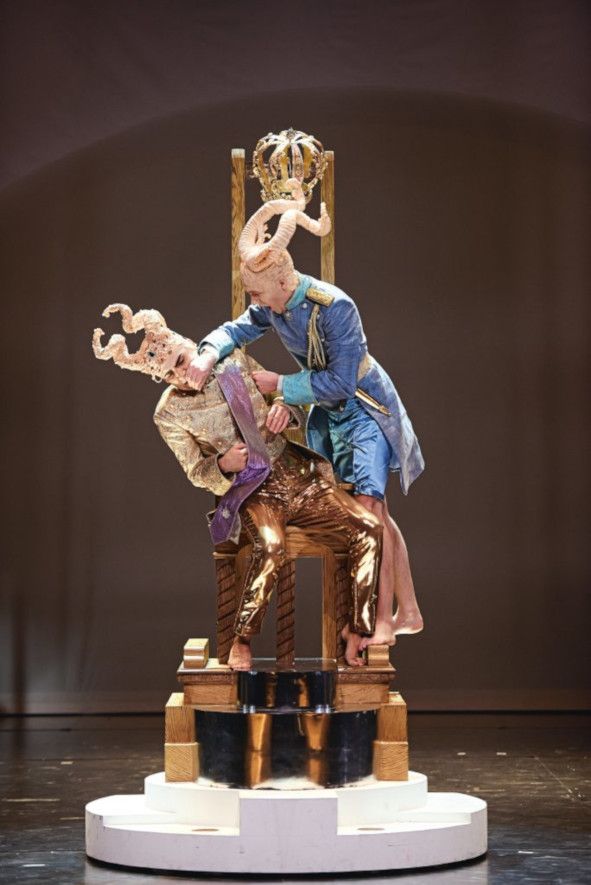 Staatstheater Mainz / Zanaida von Johann Christian Bach - hier : Alin Deleanu als Tamasse, Philipp Mathmann als Cisseo © Andreas Etter