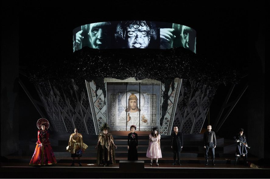 Staatsoper Stuttgart / BORIS - hier : das Ensemble © Matthias Baus