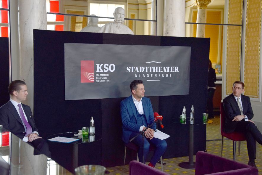 Kärntner Sinfonieorchester / hier die Präsentation von Nicholas Milton © Christoph Mischke
