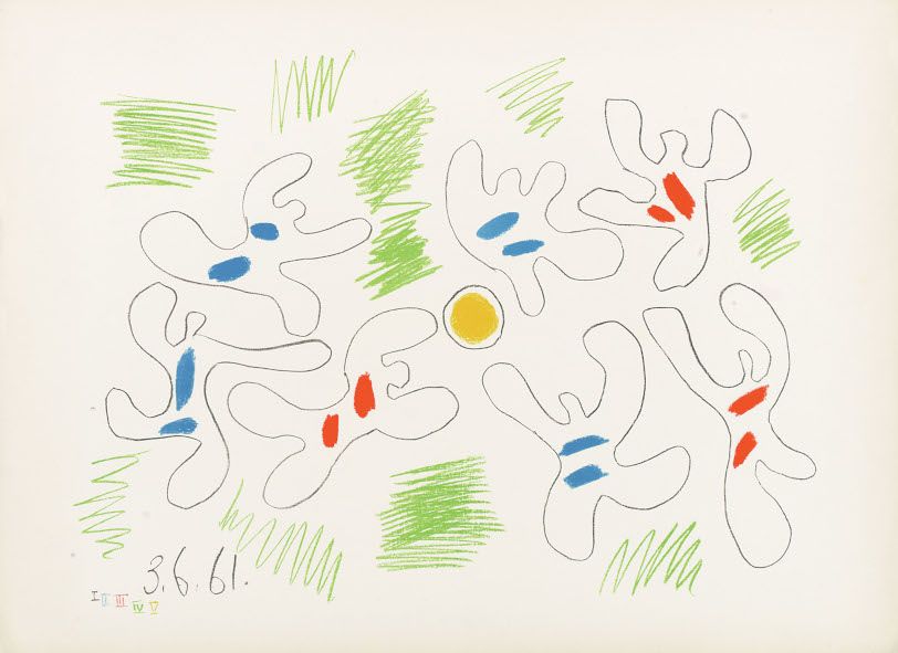 Pablo Picasso _ Fussball 1961 © Bild-Kunst Bonn