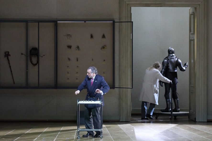 Bayerische Staatsoper / Lear - hier : Christian Gerhaher, Marc Bodnar © Wilfried Hoesl