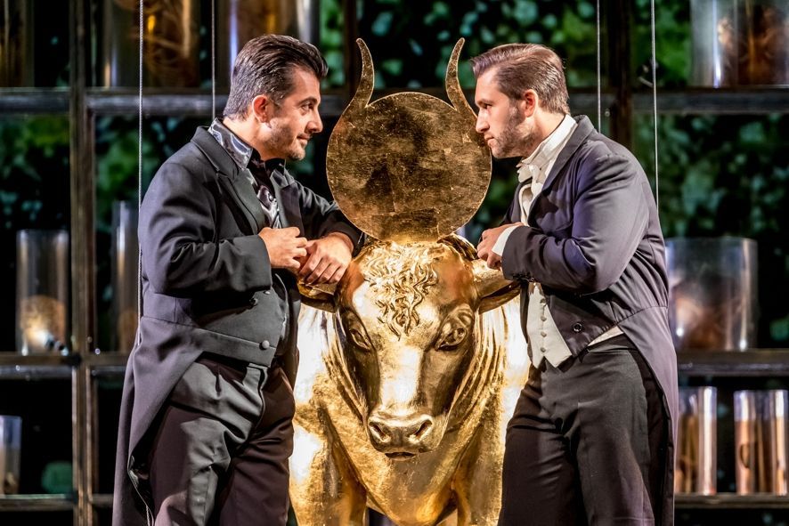 Magdeburg, Theater Magdeburg, Spielzeiteröffnung mit Faust, 10.09.2016