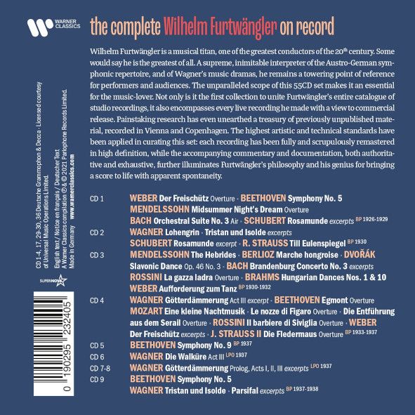 the complete Wilhelm Furtwängler on record - WARNER CLASSICS