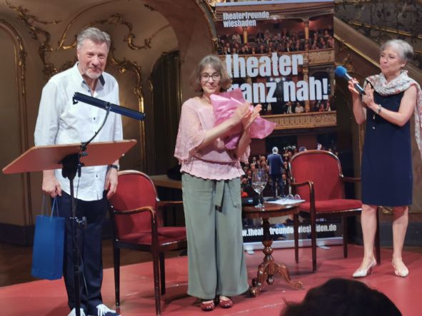 Theater ganz nah - hier mit&nbsp; Wolfgang Vater, Julia Palmova, Katharina Queck © Ingrid Freiberg