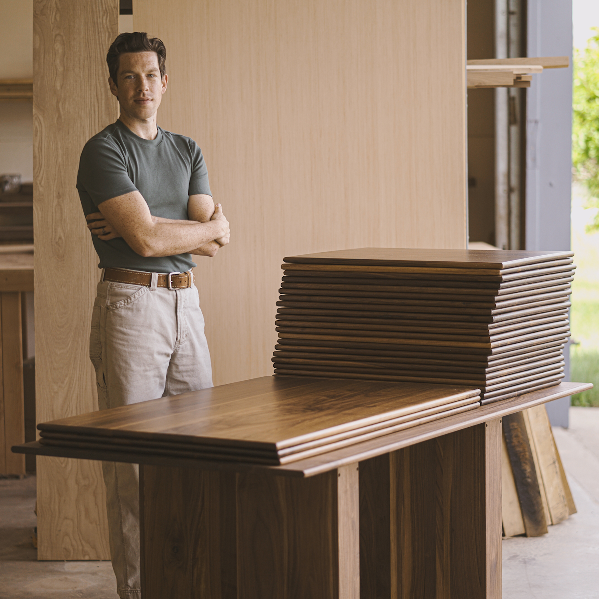 Phillip Stone in his shop