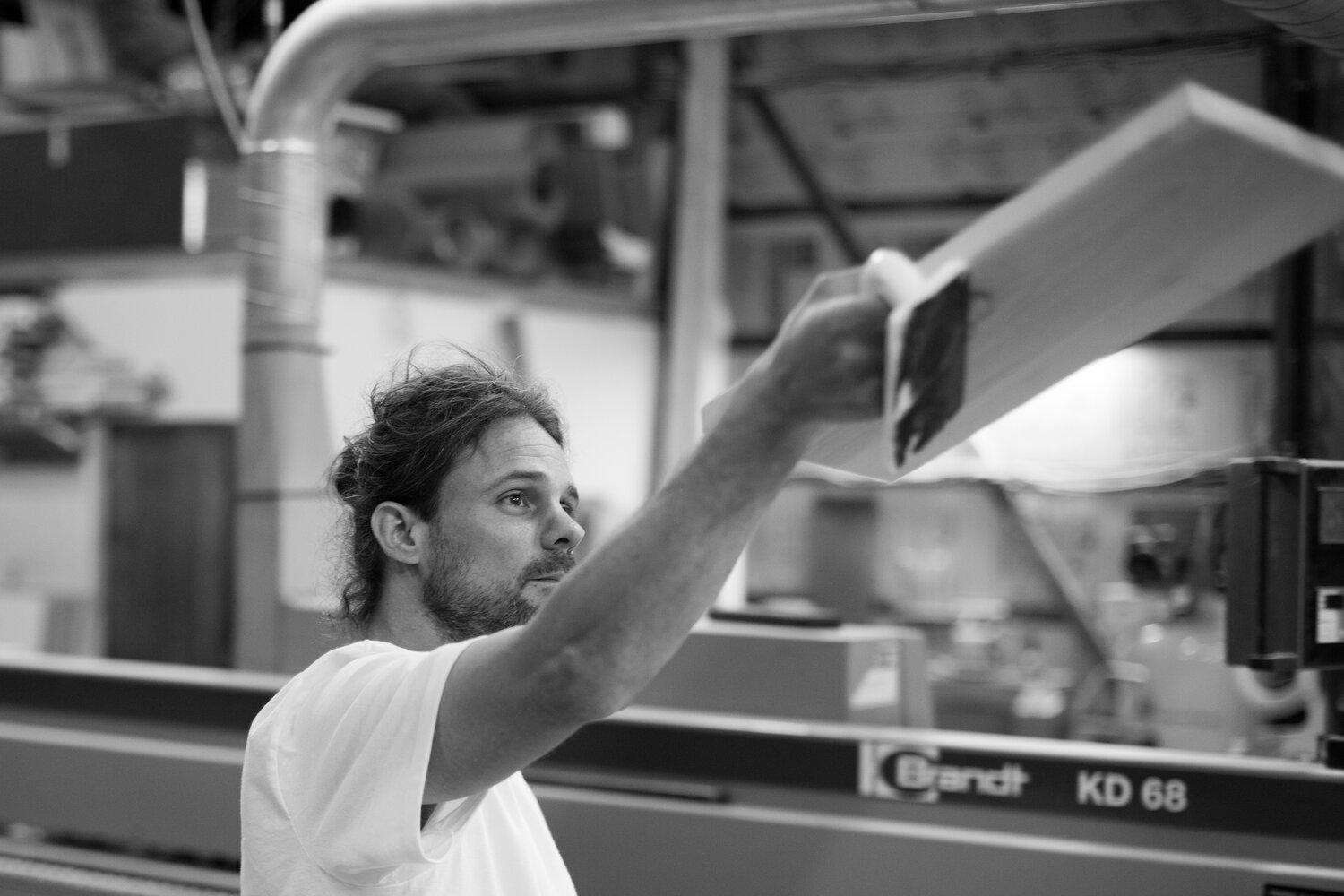 Kirby Melick in his shop.