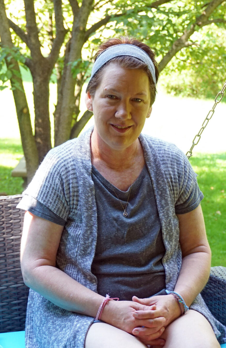 Sheri Priddy at her home in rural Greene County. | Photo by Anne Kibbler