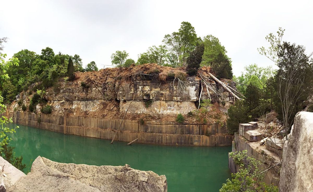 Indiana Limestone Company has taken extensive measures to make Rooftop Quarry safer by making it less accessible — this inclu