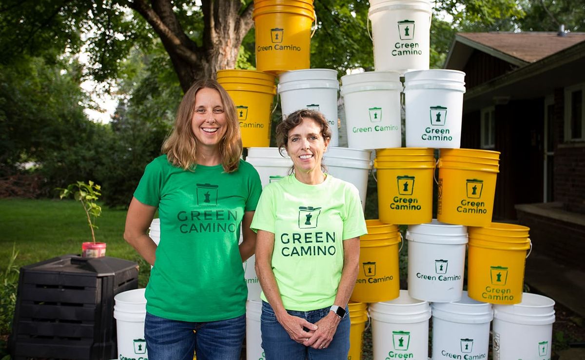 Randi Cox, left, and Kathy Gutowsky of Green Camino Inc. originally planned to make their composting business a nonprofit. Bu