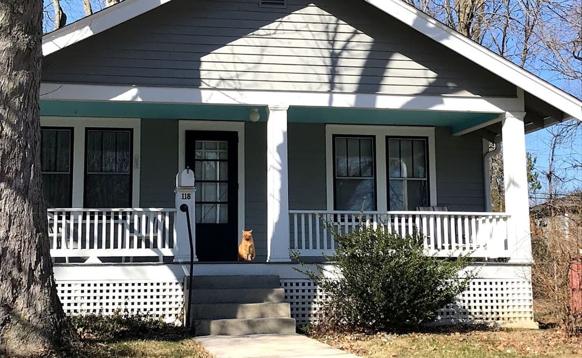 Front porches in Bloomington began to flourish in the early 1900s, when bungalows became the most common type of house being