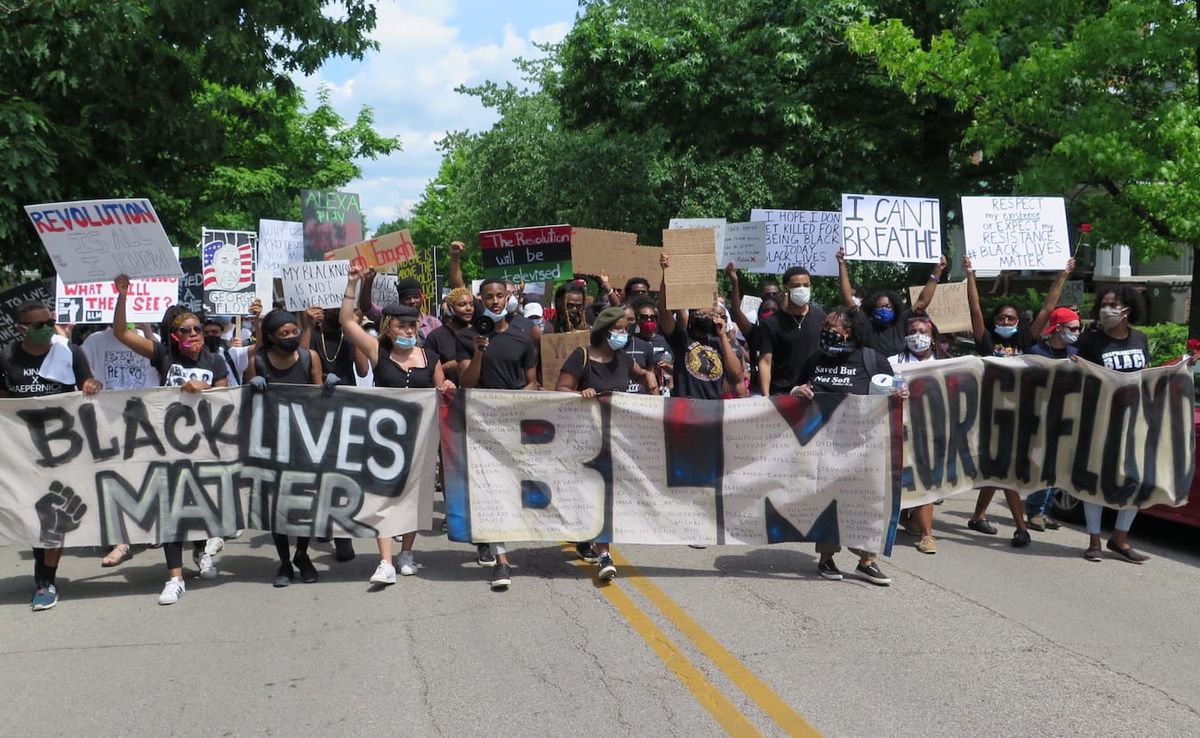 On June 5 in Bloomington, a peaceful march and protest called 'Enough Is Enough' was held in response to nationwide police br