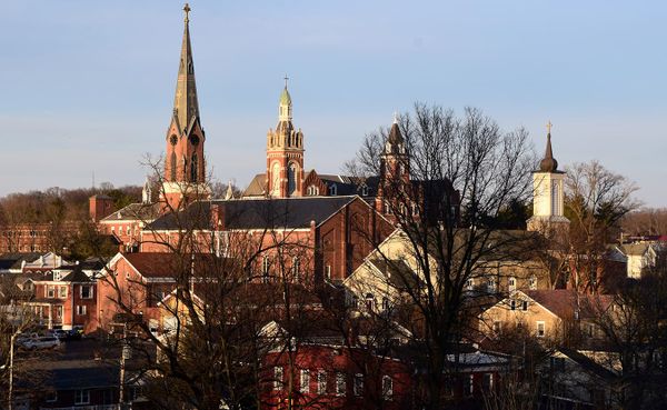Oldenburg, Indiana, calls itself the "Village of Spires." Adventure travel writer Michael Waterford says this small town hold