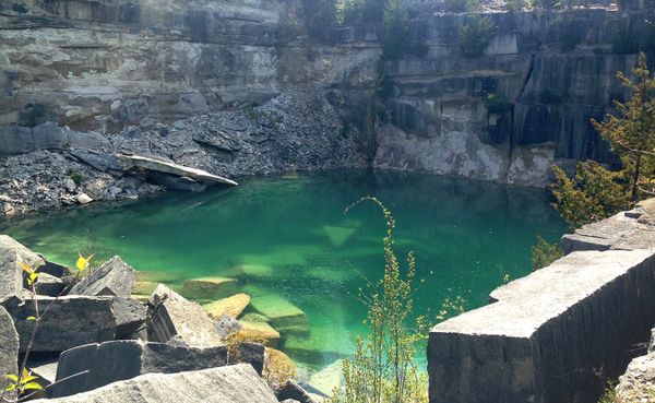 June is Indiana Limestone Month. To celebrate, there are three local quarry tours, including Furst Quarry, pictured here. | P