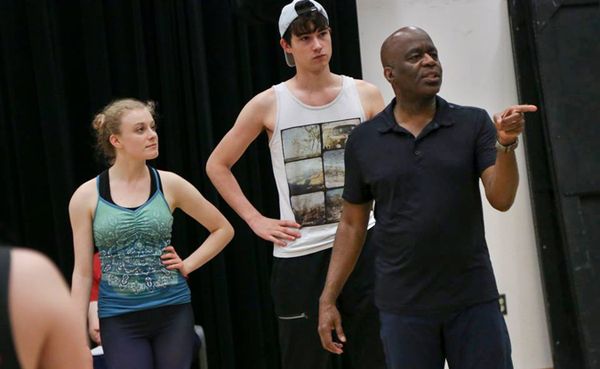 Kenneth L. Roberson (right), director and choreographer of this summer's "Dames at Sea" production by Indiana University Summ