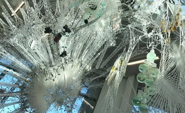 Writer and artist Sam Welsch Sveen takes us on a stroll to look at the exceptional artwork on display “in the atriums, hallwa