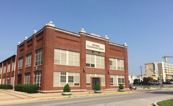 Monroe Convention Center opened in 1991 in the Graham Auto Sales building (built in 1923) at the corner of West 3rd Street an