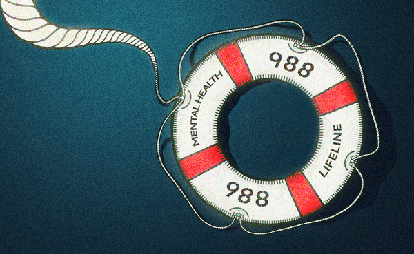 The new 988 Suicide and Crisis Lifeline was created to address the increase in mental health crises. The rise in suicide rate