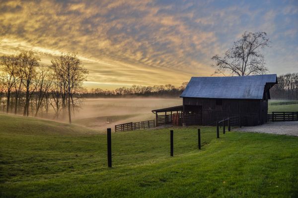 The Richardson Farm — Close to my home is this scene. When the elements are right, it’s in view from my front yard. There was