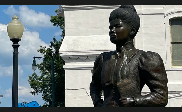 Ida B. Wells was a writer, editor, activist, and co-founder of the NAACP. This statue of her was erected in 2021 in Memphis,