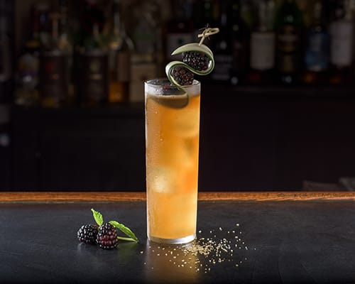 Birds of a Feather, a drink by Emmie O'Connor of Malibu Grill. | Photo by <a href="http://www.briankrecik.com/">Brian Krecik</a>, ©Brian Krecik 2015