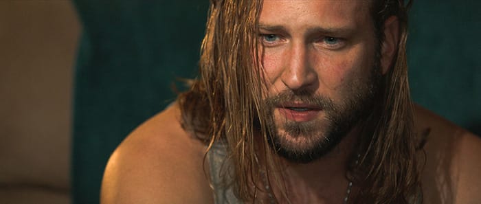 Local actor Logan Hunter, who plays Abe's deadbeat father, says the community is one of the best things about shooting a film in the Midwest. | Movie still courtesy of 