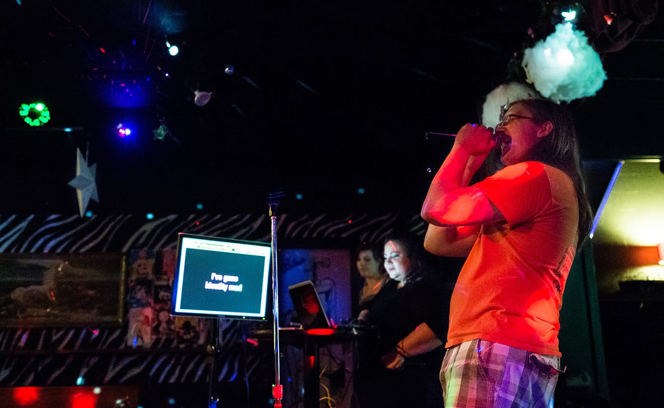 Randall Burns performs during karaoke night at The Back Door. | Courtesy photo