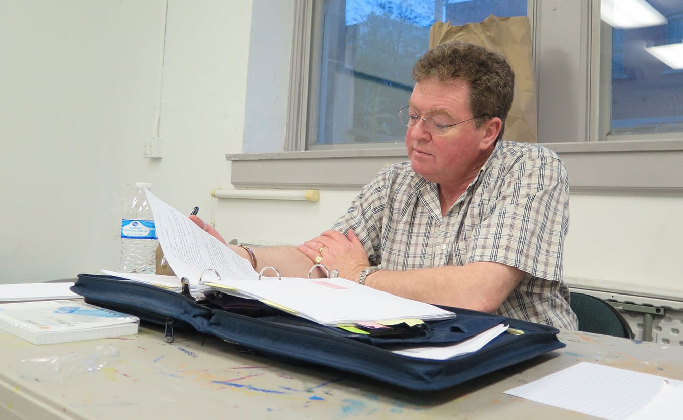 Director Murray McGibbon during rehearsal at the John Waldron Arts Center. | Limestone Post