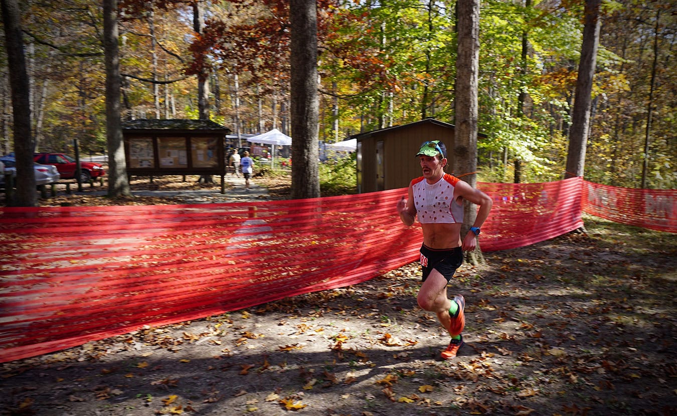 Flaherty runs along the route of the Tecumseh Trail Marathon. | Courtesy photo