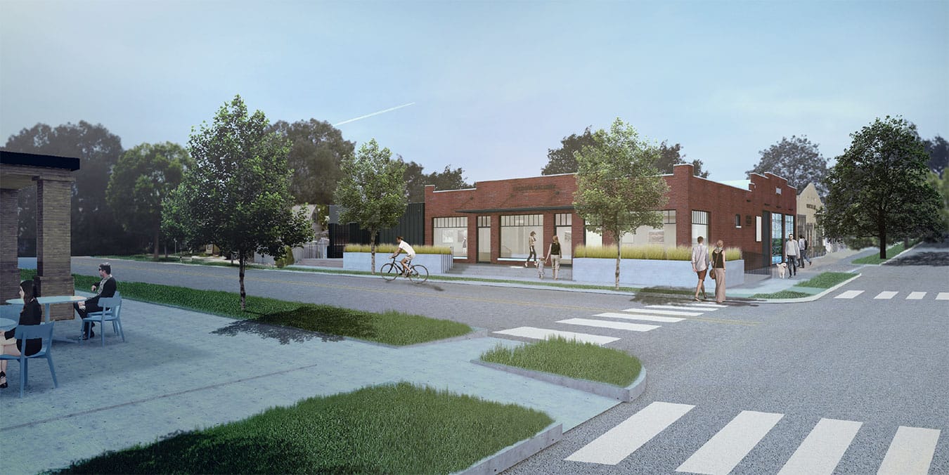 FAR, located on the corner of Fourth and Rogers, will open for the First Friday Gallery Walk on April 6. | Image courtesy of Malane Benedetto