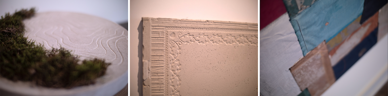 (l-r) ‘Monument to Change’ by Rachel Kavathe, ‘Floor 2’ by Maddie Miller, and ‘Still Rising’ by Samuel Levi Jones | Photos by Ian Carstens