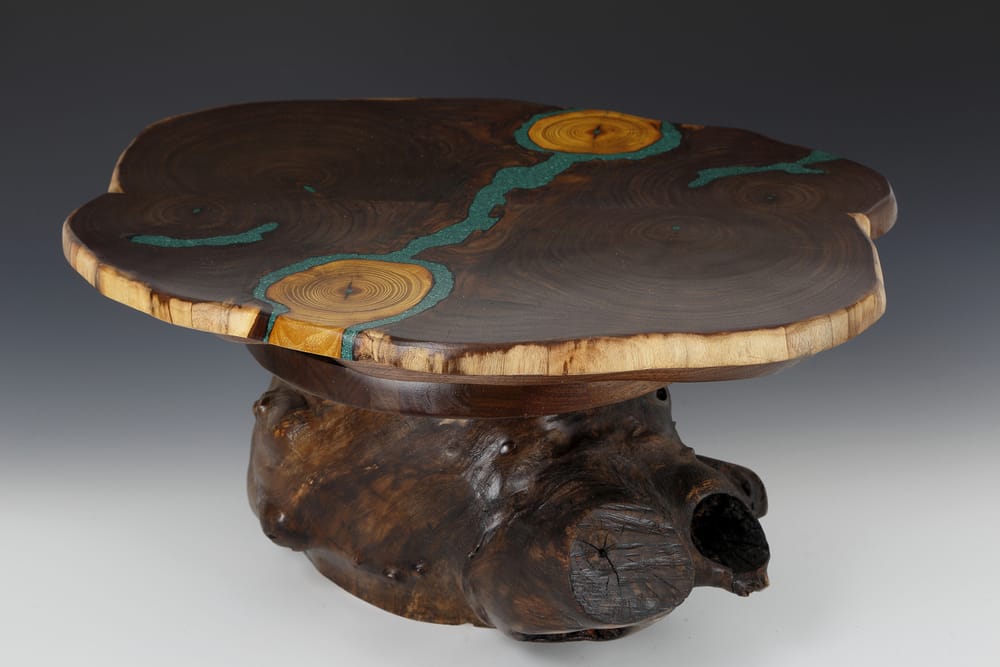 As in years past, artists at the 4th Street Art Festival this year will be showing work in a variety of categories: ceramics, fiber, glass, jewelry, painting, photography, sculpture, and wood. Woodworker Ed Bladen creates art (above) in his workshop in Madison, Indiana. | Courtesy photo