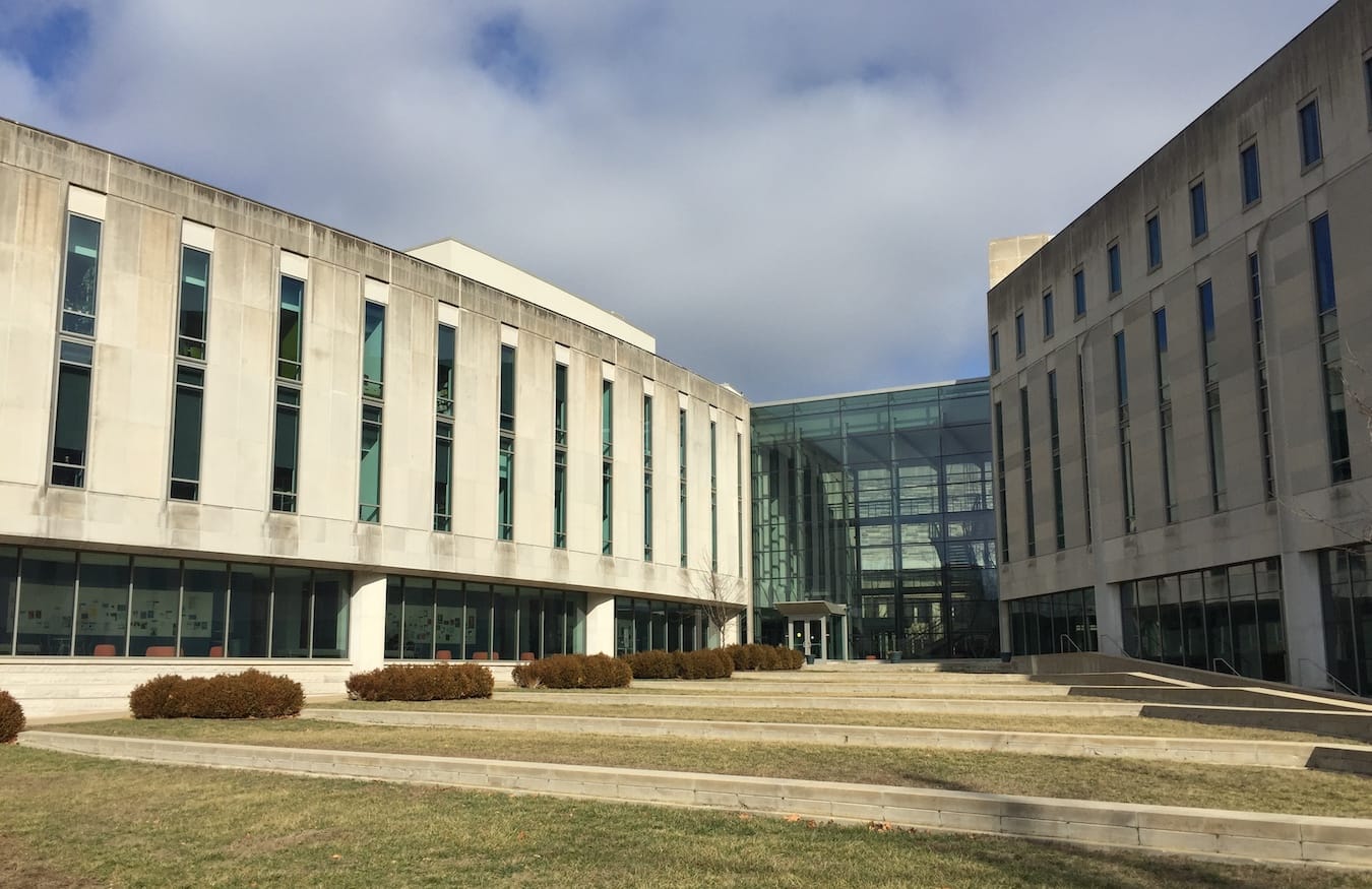 The Institute for thtudy of Contemporary Antisemitism is housed in the Global and International Studies Building on the Indiana University campus in Bloomington. | Photo by Limestonost