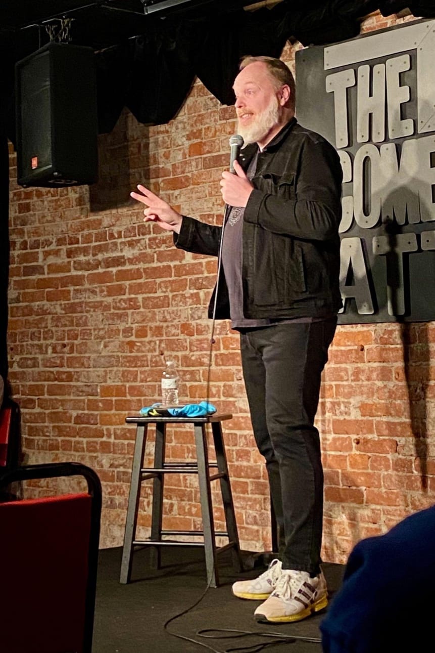Mat Alano-Martin at The Comedy Attic | Photo by Christine Brackenhoff
