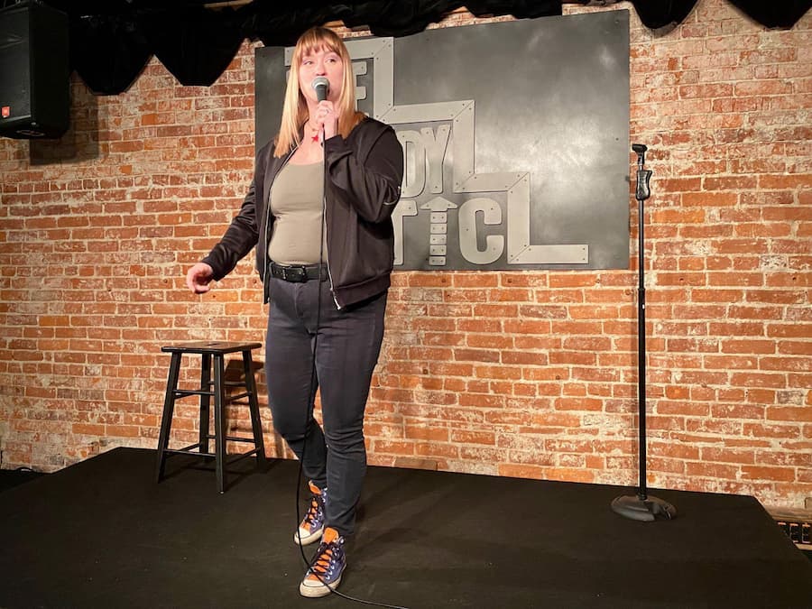 Shanda Sung at The Comedy Attic | Photo by Christine Brackenhoff