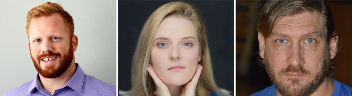 Co-founders of Eclipse Productions (l-r): Konnor Graber, Kate Weber, and Jeremy J Weber. | Courtesy photos