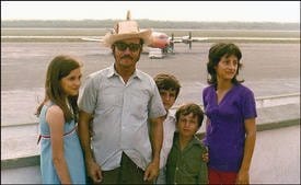 Barranquilla, Colombia, May 1974—After losing touch with his familia Colombiana for 48 years, Higgs reestablished his relationship with them when Luz Martinez (right) contacted the author on social media in spring 2023. In October last year, Higgs visited her and sister Patricia, who now live in Spain, shown here in 1974 with father Hilario and brothers Reinaldo and Ricardo.