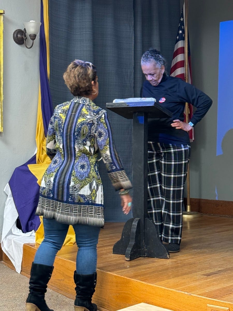 Danielle Bruce (left) and Gladys DeVane during a rehearsal. | Courtesy photo