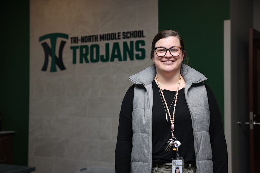 Morgan Terry, a social worker at Tri-North Middle School. | Photo by Benedict Jones