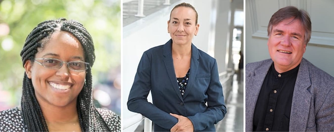 Professors in the Maurer School of Law at IU Bloomington: (l-r) Yvette T. Butler, Associate Professor; Jennifer D. Oliva, Professor of Law and Val Nolan Faculty Fellow; Charles G. Geyh, Distinguished Professor and John F. Kimberling Professor | Courtesy photos