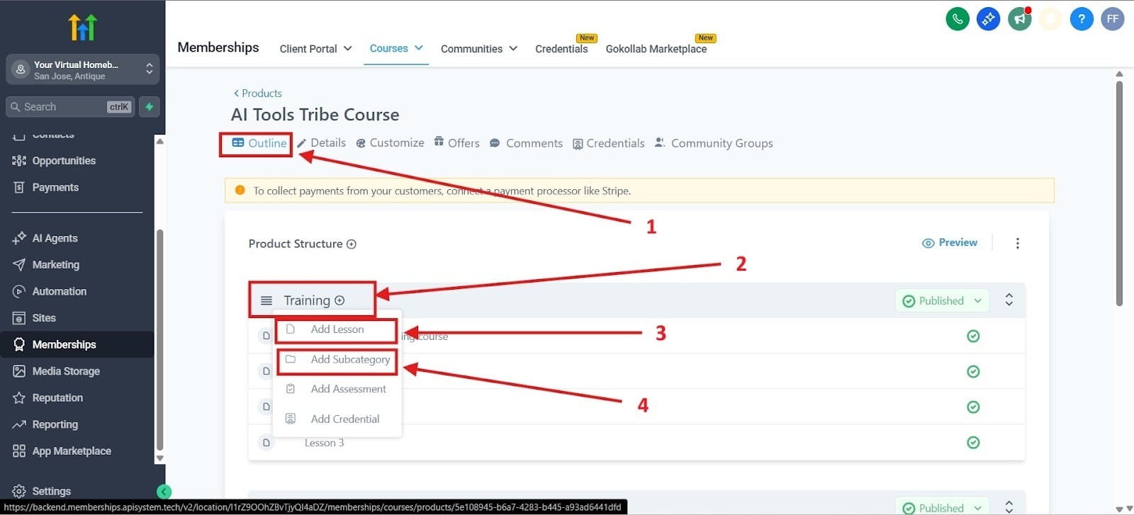 Check out the image above to see what a course outline looks like.