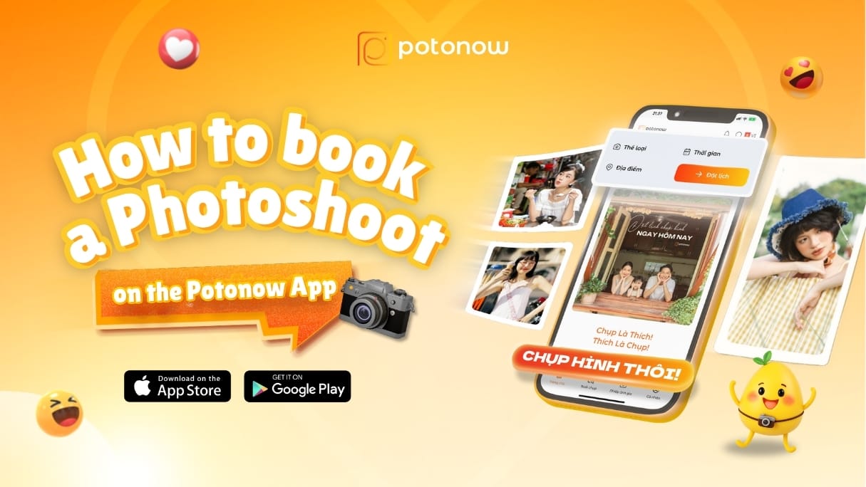 How to book a photoshoot on the Potonow App in 5 easy steps
